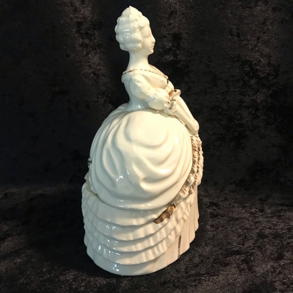 Vintage Powder container / jar figural woman Beautiful Glamour - Picture 4 of 11